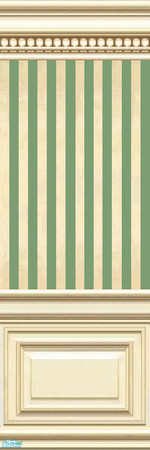 Sims 2 — jsf2PLEP411CardGreenSheen by jsf — Newly improved ParkLane panels and mouldings hold stripes of spring, pea