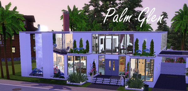 Sims 3 — Palm Glen by Birchpath64 — 2 story, 2 bedroom, 2 bath family home with indoor pool, modern decor. 