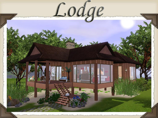 Sims 3 — Lodge by srgmls23 — A house in a beautiful tropical style ... fits both the field as the beach, with a spacious