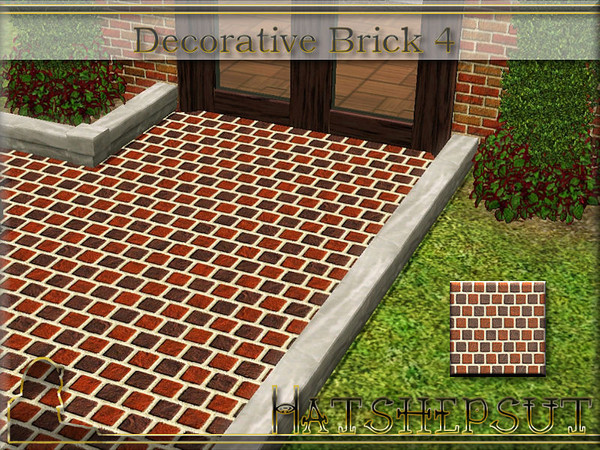 Sims 3 — Decorative Brick 4 by hatshepsut — Ornamental brick pattern