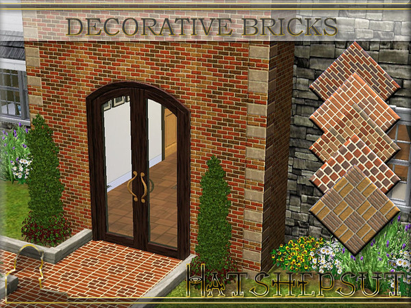 Sims 3 — Decorative Bricks by hatshepsut — A set of ornamental brick patterns, perfect for walls and floors