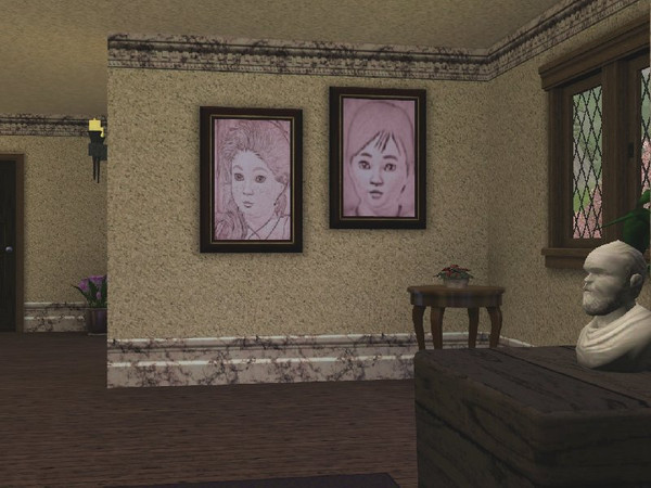 Sims 3 — Ancestors Set by drib_ydal — A selection of 6 wall paintings depicting family generations