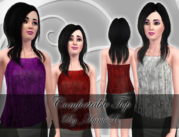 Sims 3 — Comfortable Top by By_HunteR — Comfortable Top - By_HunteR @ TSR Everyday (Adult & Young Adult) One
