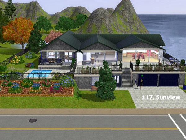 Sims 3 — 117, Sunview by DO5NBR — This interesting designed house offers much room for all your sims need. The basement