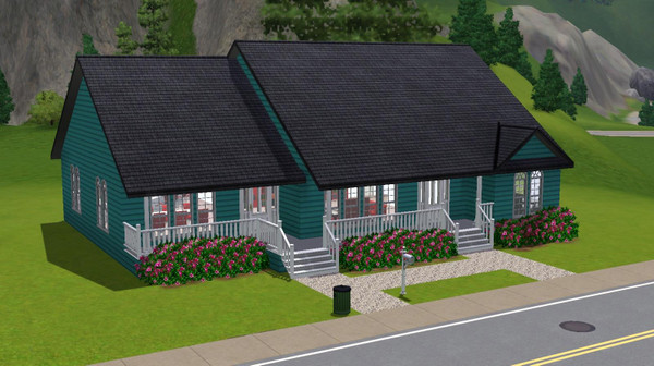 Sims 3 — Small House 02 by bouich29 — 3 bedrooms, 1 bathroom NO CC 