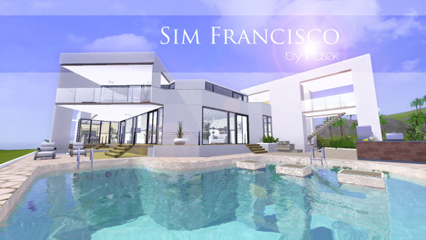 Sims 3 — Sim Francisco 1 modern by iirasek2 — This is a luxury spacious modern family villa: features underground car