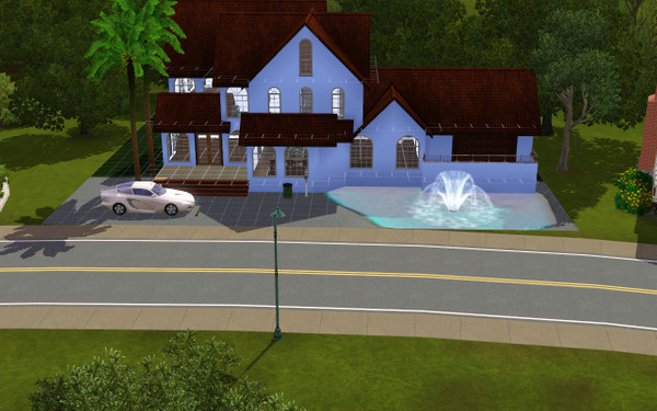 Sims 3 — Simple Blue House  by renaatacamargo2 — made by @imrenata