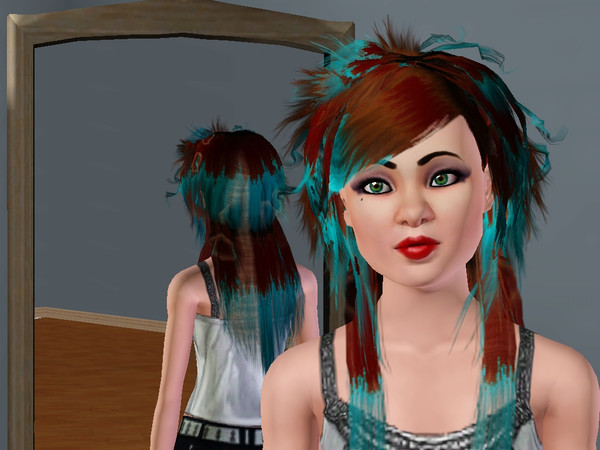 Sims 3 — Kayla Ridal by DragonDeeX942 — the rebellious scene teen (twin of Katleen Ridal) Age: Teen 