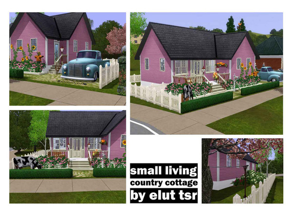 Sims 3 — Small Living Country Cottage by Elut — Five ways of small living - Country Cottage. I tried to do 5 different