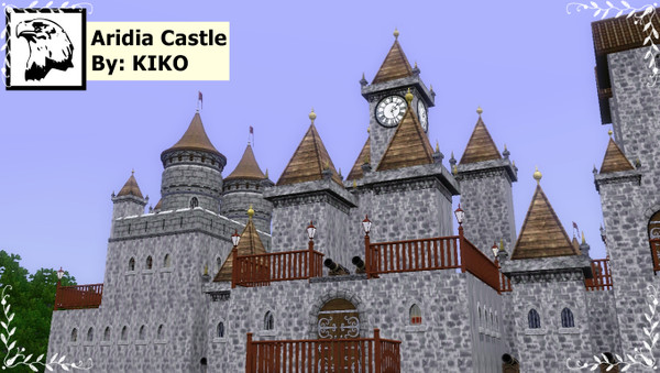 Sims 3 — Aridia Castle by kikoklon — First Floor: Kitchen / Dining Room - Big hall / Throne Room Second Floor: The Lady
