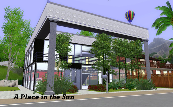 Sims 3 — A Place in The Sun by orlov — Sleek, 2 bedroom Modern by the beach, with your very own pool for friends and