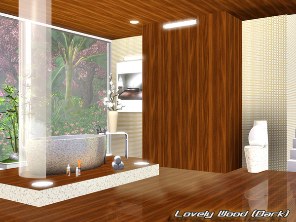Sims 3 — Lovely Wood (Dark) by Pralinesims — By Pralinesims/under Wood