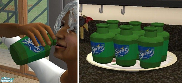 Sims 2 — Bottled Coke Products - Sprite by TheNinthWave — Bottled Sprite. If you have Freetime, and are planning on