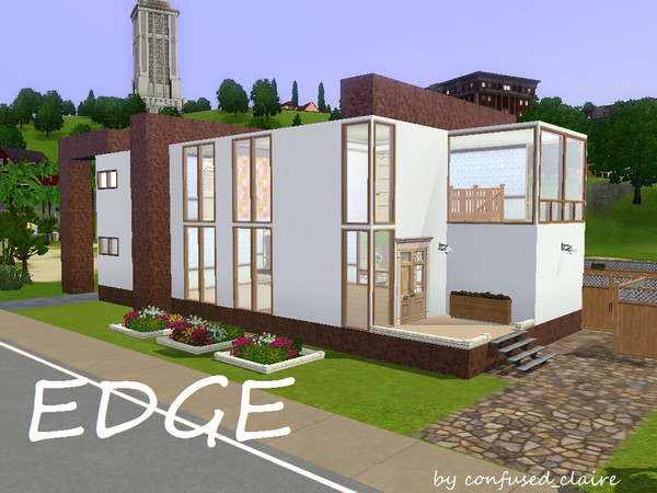 Sims 3 — EDGE-- CC FREE by confused_claire — EDGE is a new way of living. This modern house is perfect for the modern