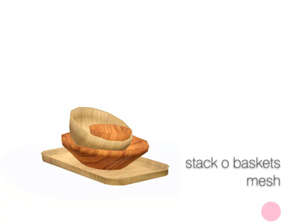 Sims 3 — Stack O Baskets Mesh by DOT — Stack O Baskets Mesh by DOT of The Sims Resource