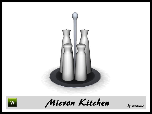 Sims 3 — Micron Kitchen_Spice Set by mensure — Micron Kitchen_Spice Set by mensure. 3 recolorable parts. You can find it