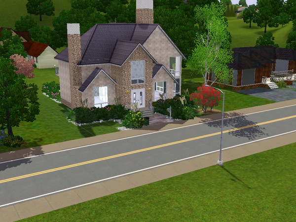 Sims 3 — A Modern Twist by OlgaPeterson2 — This spacious abode will suit all your needs! Featuring shiny stone floors,