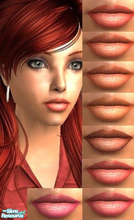 Sims 2 — Daphne Lipstick Set by TheNinthWave — Included are 8 new lipsticks for you to enjoy. Hair by Newsea, eyes by me.