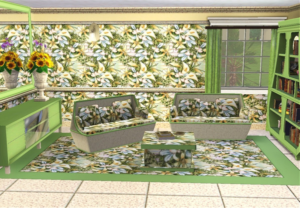 Sims 3 — marcorse_easter lily pattern by marcorse — This pattern of massed lilies on a textured ground, is symbolic of
