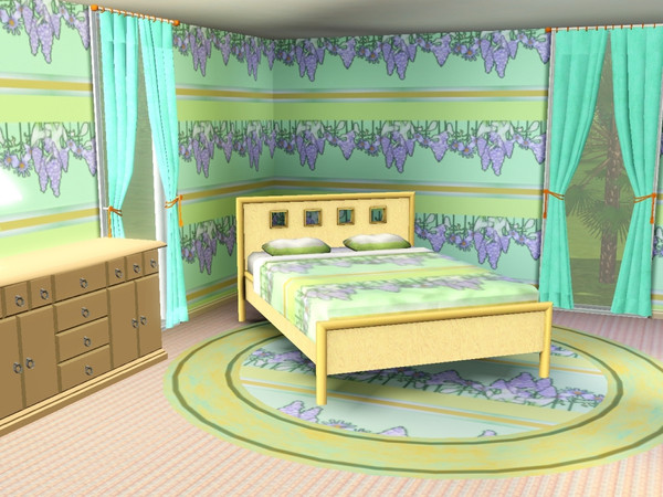 Sims 3 — marcorse_suspension pattern by marcorse —  In a muted pattern in shades of lilac and green, bunches of grapes