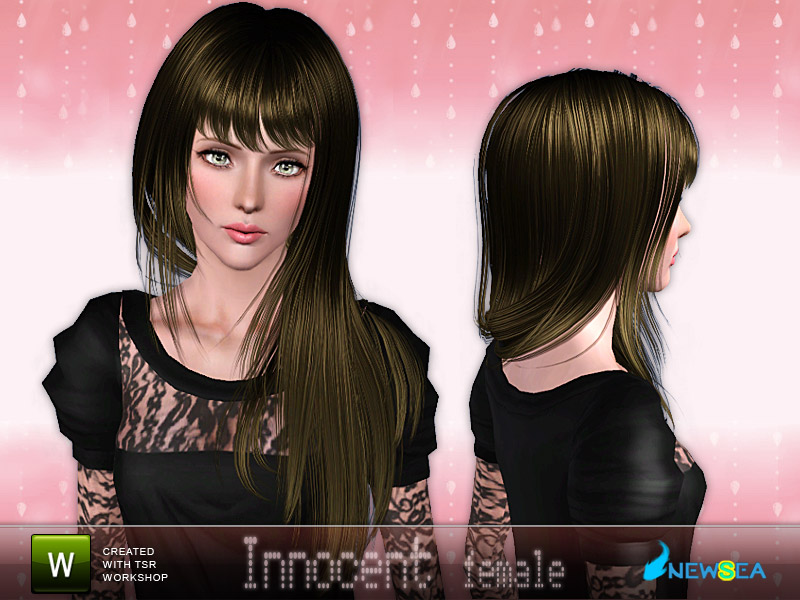 The Sims Resource - Newsea Innocent Female Hairstyle