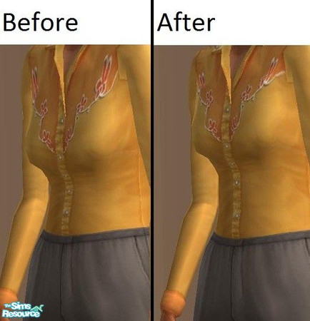 Sims 2 — Firmer Granny On Cowgirl Mesh - Cowgirl Orange by TheNinthWave — This is the cowgirl orange recolor of the