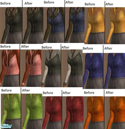 Sims 2 — Firmer Granny On Cowgirl Mesh by TheNinthWave — Another uplifting top mesh for elder females. This time it\'s on