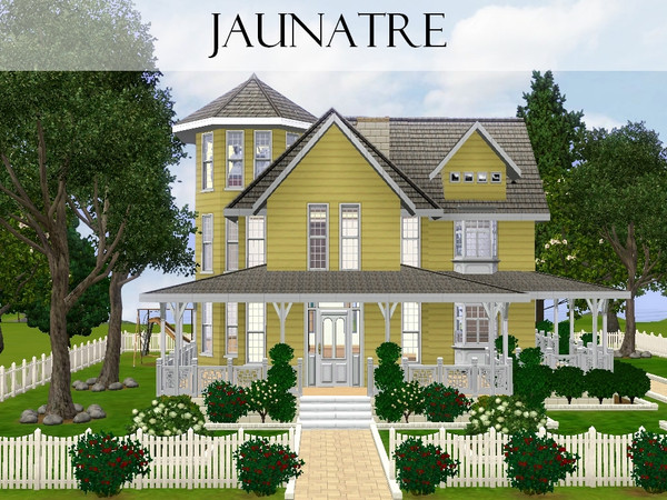 Sims 3 —  by lilliebou — Hi ! Here are some details about this victorian house : First floor: -Kitchen + Dining room +