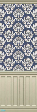 Sims 2 — Subdued Blue 71 by drouinr — We all need a quiet retreat from the hustle and bustle, and these wall coverings