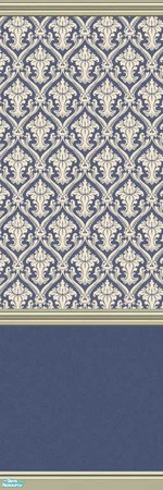 Sims 2 — Subdued Blue 82 by drouinr — We all need a quiet retreat from the hustle and bustle, and these wall coverings
