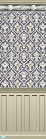 Sims 2 — Subdued Blue 86 by drouinr — We all need a quiet retreat from the hustle and bustle, and these wall coverings