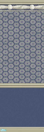 Sims 2 — Subdued Blue 64 by drouinr — We all need a quiet retreat from the hustle and bustle, and these wall coverings
