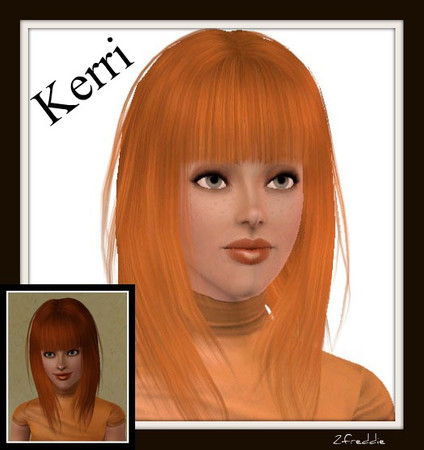 Sims 3 — Kerri by 2freddie — you can make her into the sim you want her to be. Hope you enjoy her. I thought she turned