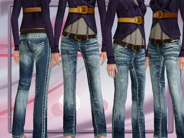 Sims 3 — Belted jeans by ShakeProductions — Stylish Jeans for ur lucky sims by shakeproductions
