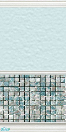Sims 2 — rusticblue mosiac tile wall by mmbunny — Mediterranean style wall