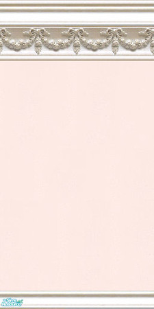Sims 2 — jsf2WSwagBlush by jsf — White wood mouldings carved with swags and medallions hold gently textured paint in soft