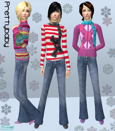 Sims 2 — Freezin Teenz by pretty_baby — 3 Winterwearz for Teenz/ seasons is naturally required. but other than that. no