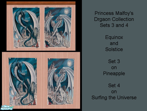 Sims 2 — Dragons Collection 3&4 Equinox & Solstice by PrincessMalfoy — Princess Malfoy\'s Dragon\'s Collections 3