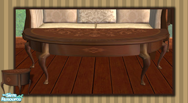 Sims 2 — Serendipity Living Coffee Table by phoenix_phaerie — A sturdy table for all your coffee and book holding needs.