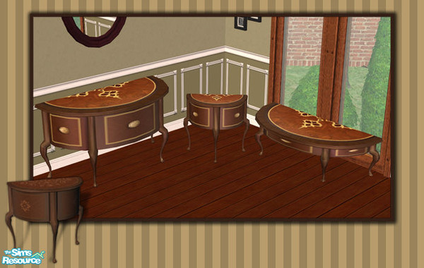 Sims 2 — Serendipity Living Tables Recolor by phoenix_phaerie — A recolor of the Serendipity Living tables. 