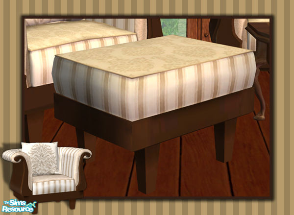 Sims 2 — Serendipity Living Ottoman by phoenix_phaerie — A small ottoman to complete the look of your living space.