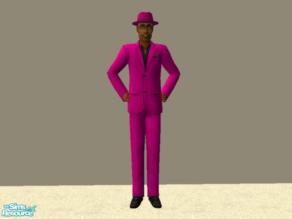 Sims 2 — Zoot Suit in Pink by tamlfra — Vibrant, and attractive.. Sure to make your sim stand out! Shows for both Y/A and