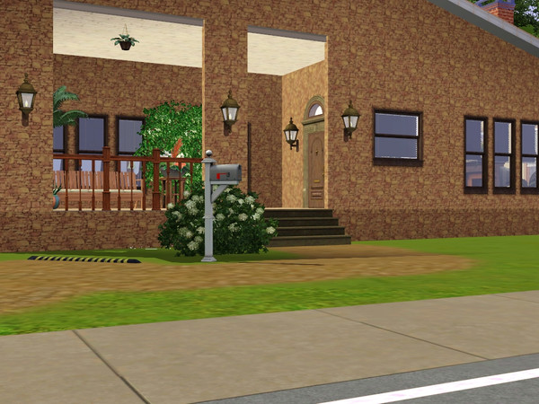 Sims 3 — Starter II by liberty — This starter house is ideal for a couple or starting family. The house has 2 porches on