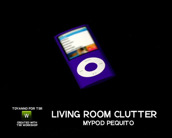Sims 3 — Living Room Clutter myPod Pequito by tdyannd — This item is for decoration purposes; it does not function.