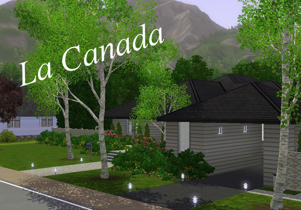 Sims 3 — La Canada by Birchpath64 — Executive, contemporary home features 3 bedrooms, 3 baths, study, family room and