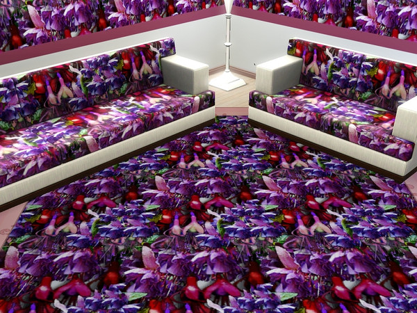 Sims 3 — marcorse_fuchsia fever pattern by marcorse — It would almost be a crime to walk on this magnificent carpet of