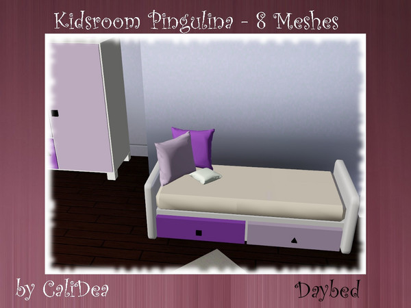 Sims 3 — Kidsroom Pingulina Daybed by CaliDea — Kidsroom Pingulina Daybed by CaliDea TSR