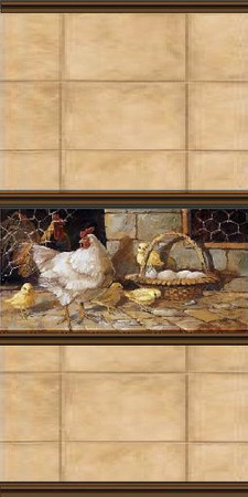 Sims 3 — Wall_ country_kitchen_set by drib_ydal — The first two variations of a set of 4 different wall patterns found in