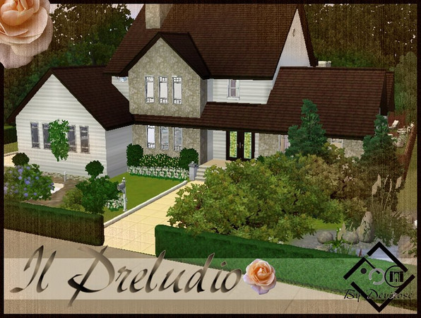 Sims 3 — Il Preludio by Devirose — Estate house,but also modern in the furnished,garage,living rooms.Enjoy^^