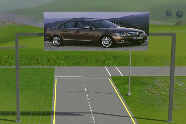 Sims 3 — Mercedes Overhead Billboard by carlosfilipepedro — An overhead Mercedes Billboard by Carlos @ S.I.M.S. Please
